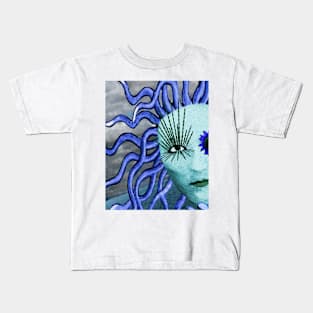 Blue Medusa Kids T-Shirt